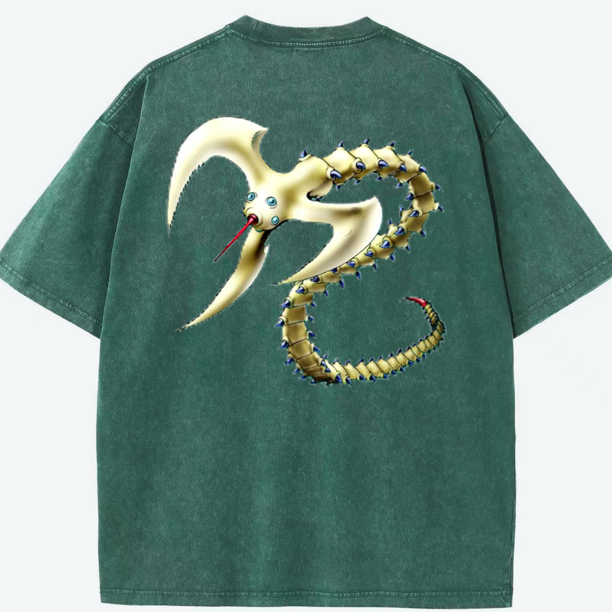 （画像用） 遊☆戯☆王 Yu-Gi-Oh! 綿100% ヴィンテージ風 半袖Tシャツ（背面プリント）